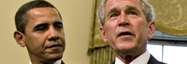 Barack Obama e George W. Bush